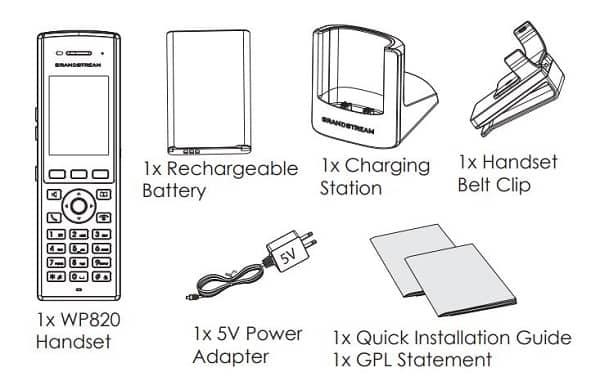 محتویات داخل جعبه WP820